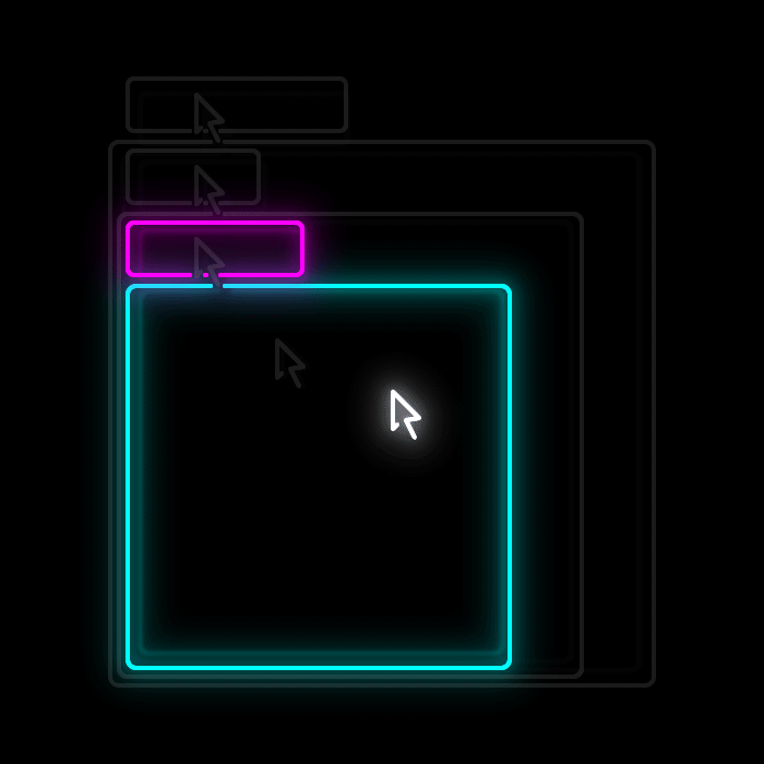 Neon sign breadcrumbs